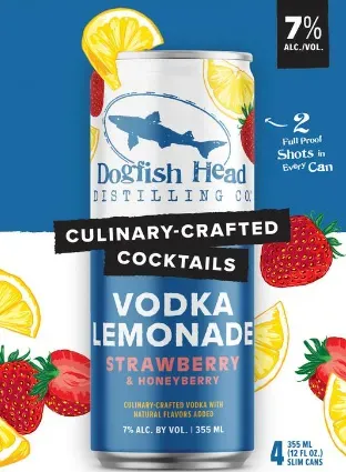 Dogfish Head Strawberry Vodka Lemonade