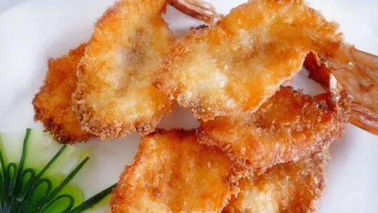 19a. Fried Jumbo Shrimp (6 Pcs.)
