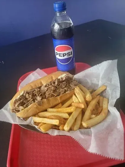 #2 Cheesesteak or Chicken Combo Meal