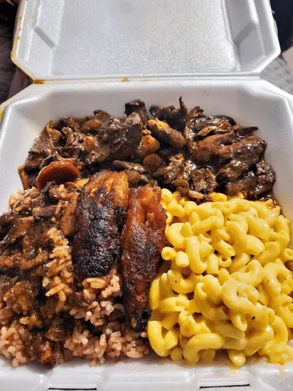 Brown Stew Chicken Plate