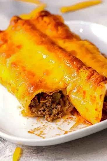 # 2 Beef or Cheese Enchilada (1 Pc)