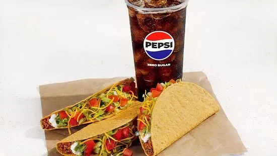 3 Supreme Crunchy Tacos Combo