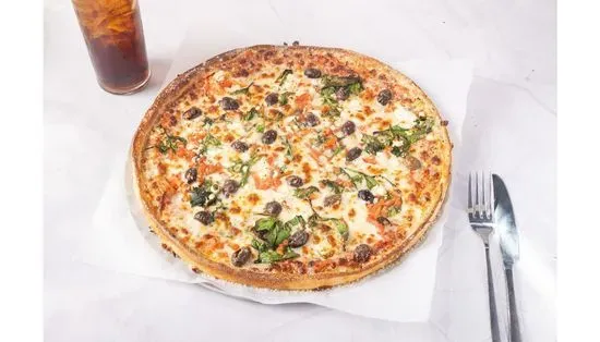 4. Greek PIZZA - Syrian Garlic 14"