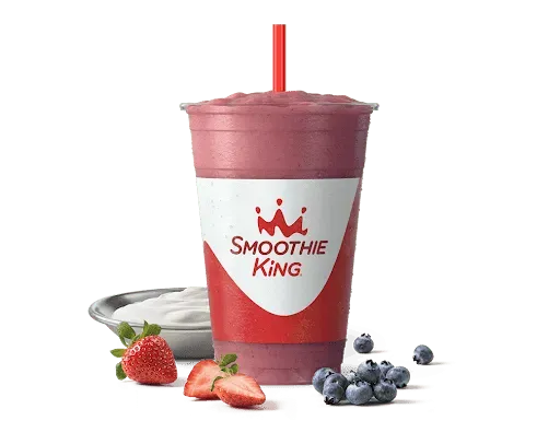 Gut Health Greek Yogurt Strawberry Blueberry