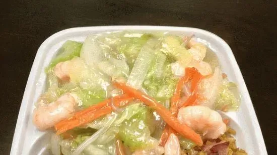 C2. Shrimp Chow Mein 虾炒面C