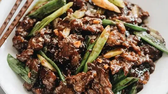 98. Mongolian Beef With Scallions