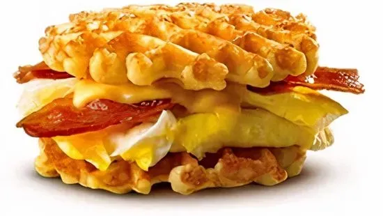 BELGIAN WAFFLE BACON SLIDER CAL 390