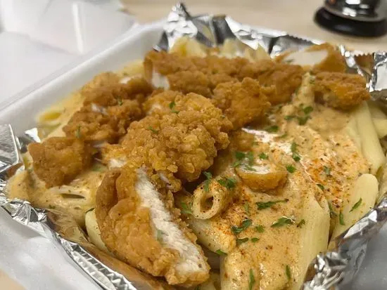 Crispy Chicken Alfredo