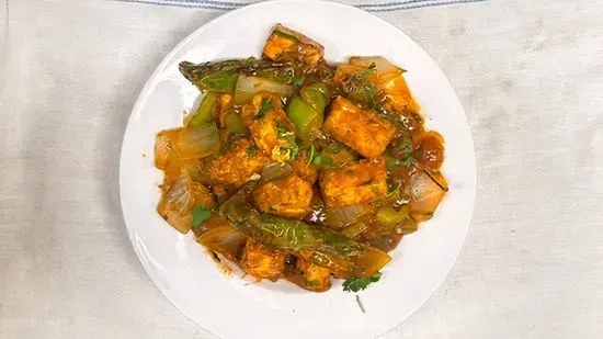 Chilli paneer  ( spicy )