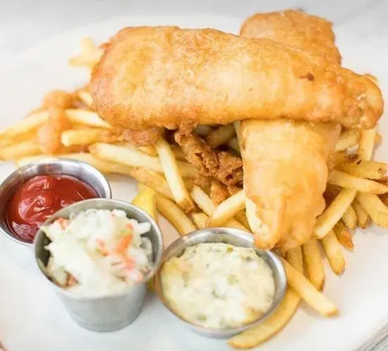 BEER BATTERED FISH & CHIPS