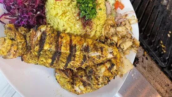 Chicken kabab platter 