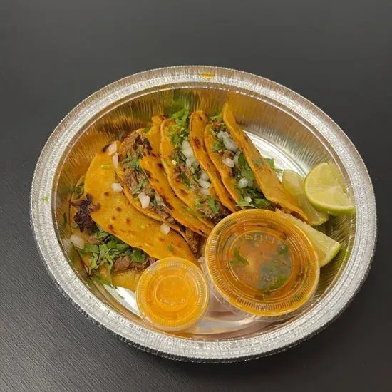 4 TACOS BIRRIA + CONSOMÉ