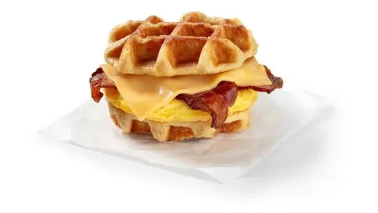 Bacon Egg & Cheese Waffle Sandwich