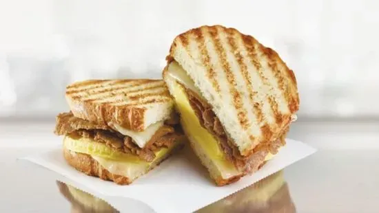 Steak, Egg, and Cheese Panini