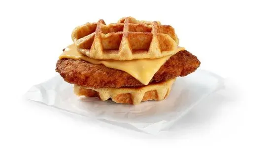 Chicken & Cheese Waffle Sandwich