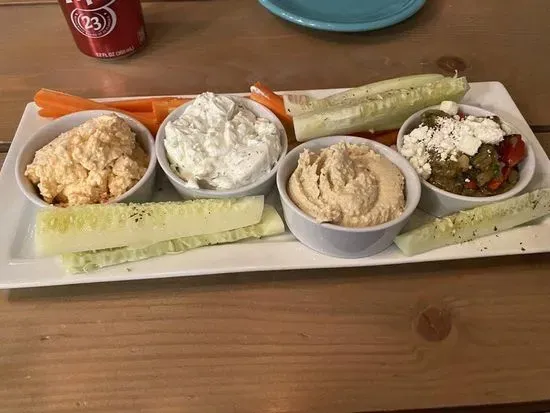 Assortment of dips