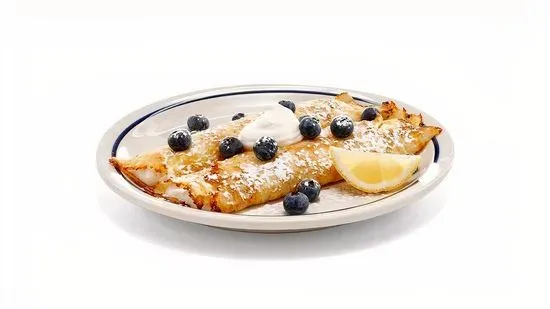 Lemon Ricotta Blueberry Crepes