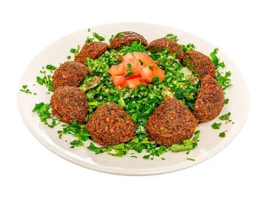 Tabouleh and Falafel Mix Salad