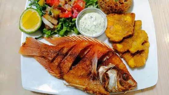 Fried Tilapia plate 