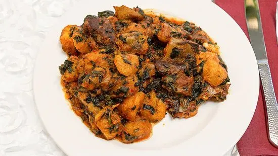 Plantain Porridge With Assorted M