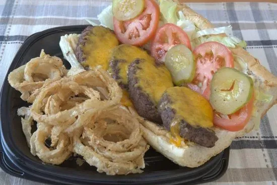 Cheeseburger Po Boy