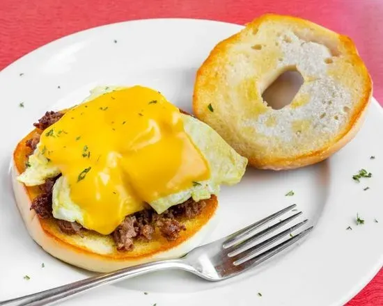 Steak, Egg, Cheese Bagel