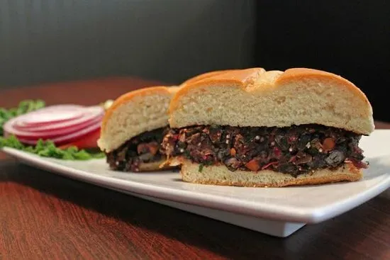 Black Bean & Beet Veggie Burger