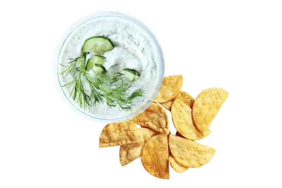 chips + tzatziki dip