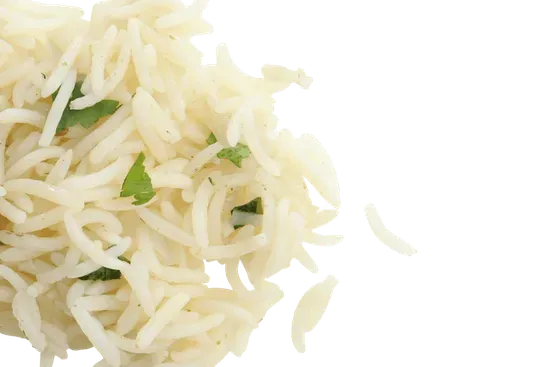 white basmati rice (side)