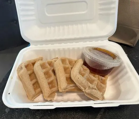 Plain Waffle w/ Maple Syrup