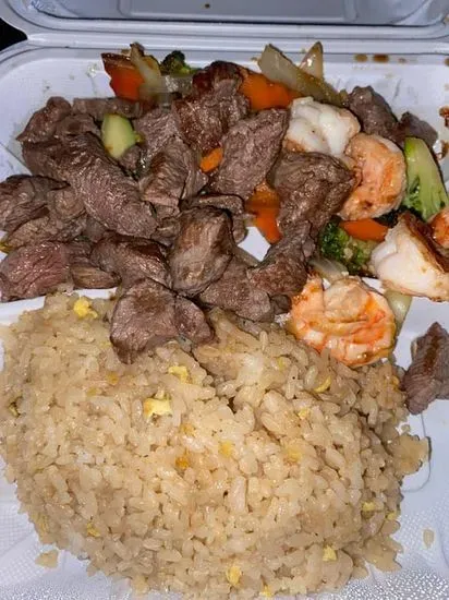 14. Hibachi Filet Mignon & Shrimp