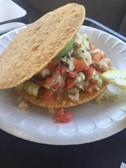 Shrimp Ceviche Tostada