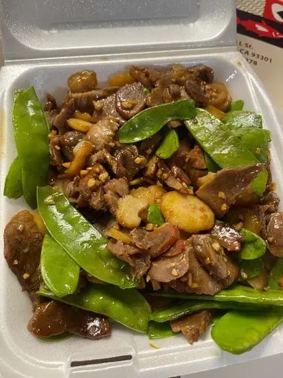 87.Bar-B-Q Pork w.Snow Peas