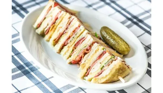 Classic Turkey Club with Fries