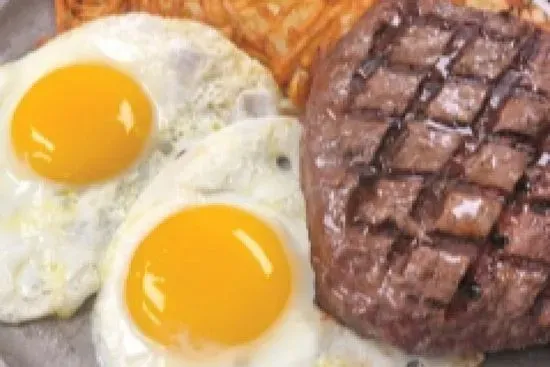 Sirloin Steak and Eggs