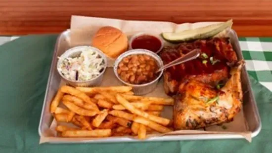 Chicken/Rib Plate