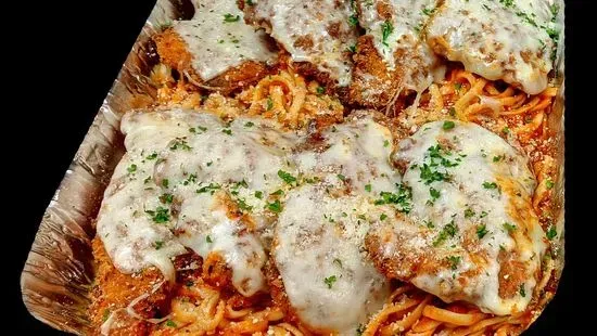 Parmesan Chicken Pasta (serves 8)