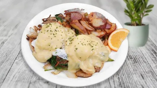 Veggie & Spinach Benedict