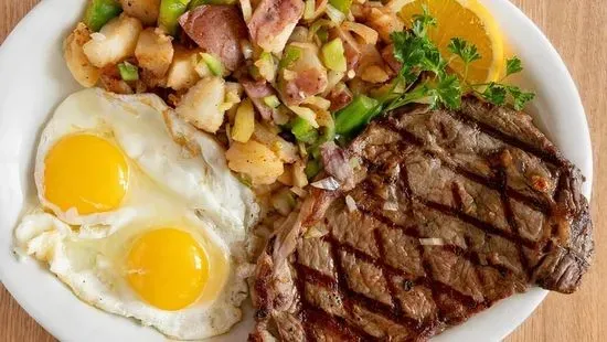 Rib Eye Steak & Eggs