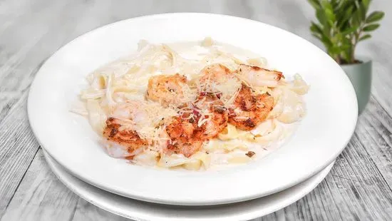 Fettuccine Alfredo with Shrimp