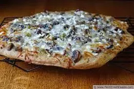 Mushroom and Olive Pizza