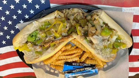 Veggie Sub with fries