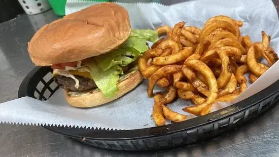 1/2 Fresh Cheeseburger with Fries