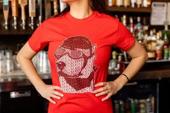 T-Shirt- Dog Print RED