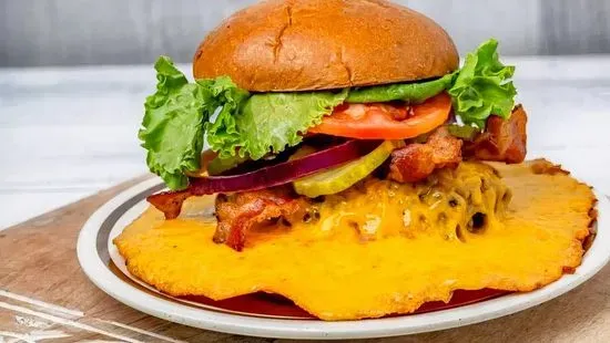 Bacon Cheddar Overflow Burger