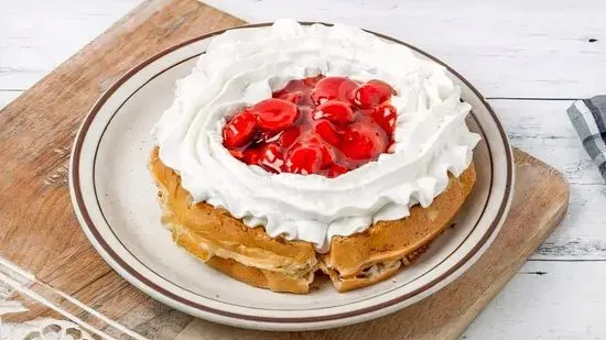 Waffle with Strawberries