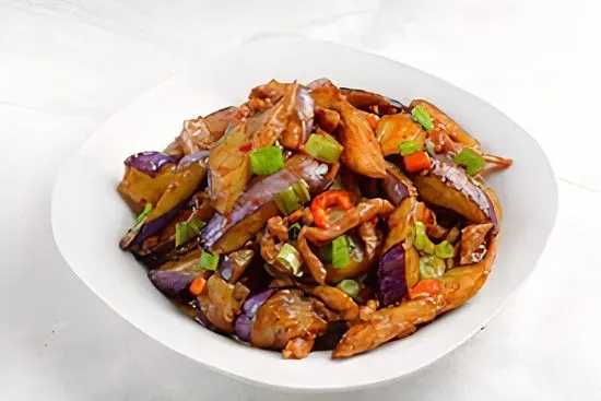 Eggplant Szechuan Style with Pork / 魚香茄子