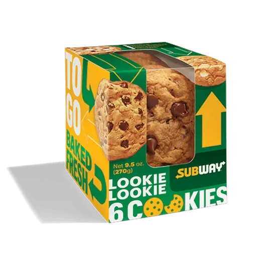 6 Pack Cookie Box