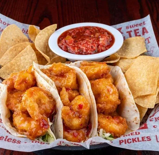 Buffalo Shrimp Tacos