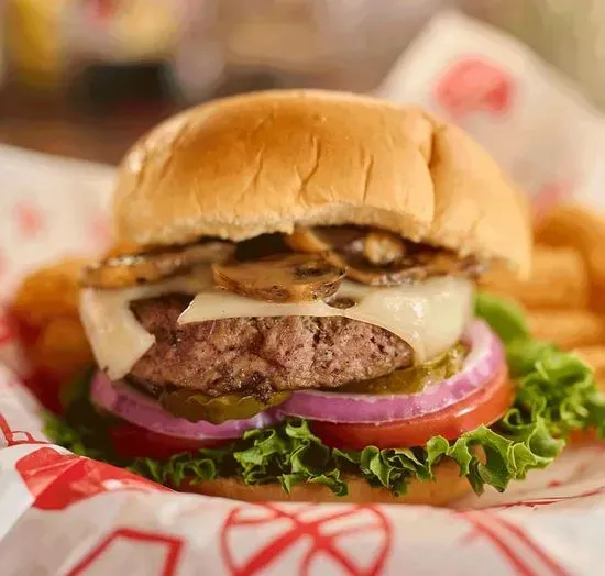 Mushroom Swiss Burger